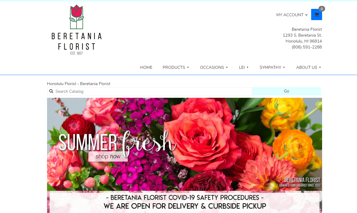 Beretania Florist's Homepage