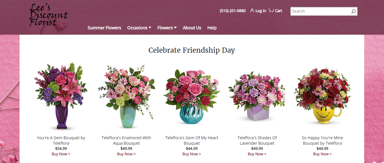 Lee's Discount Florist's Homepage