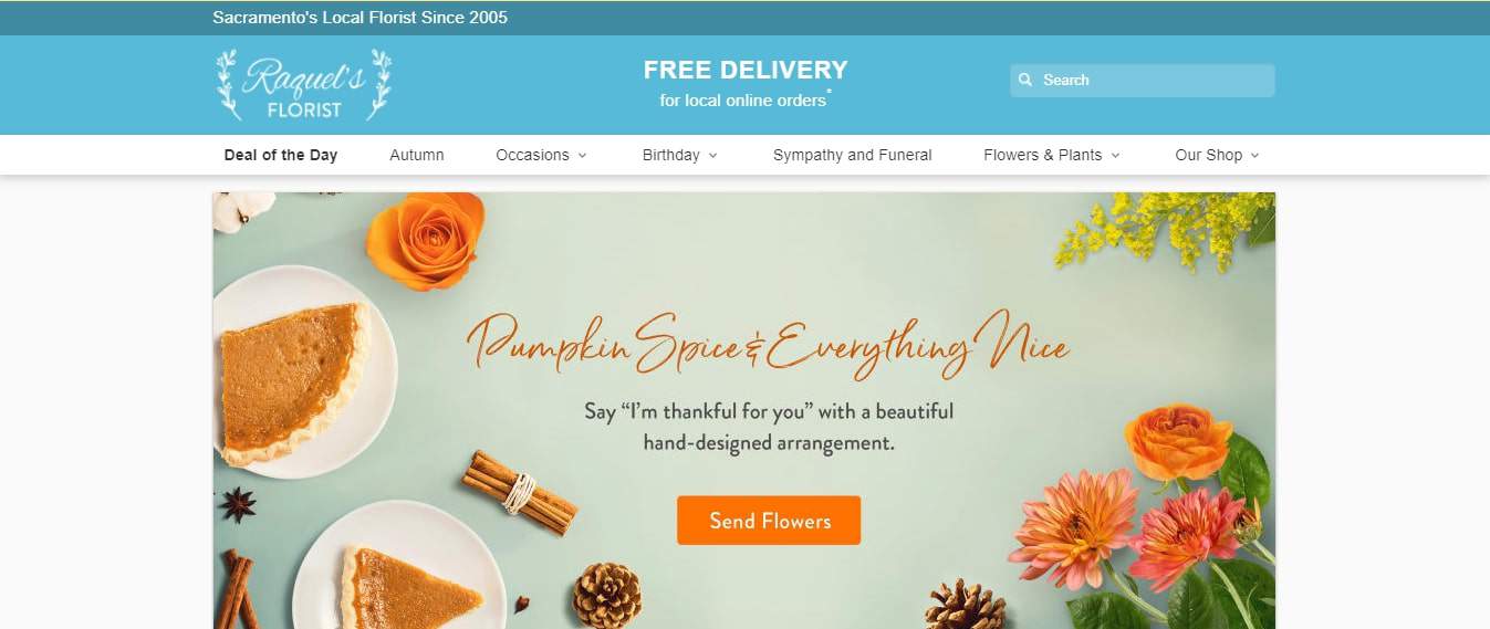 Raquel's Florist's Homepage