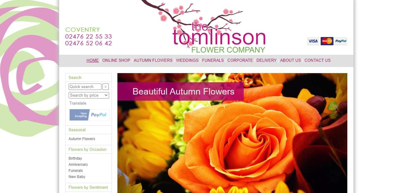 The Tomlinson Flower Company's Homepage