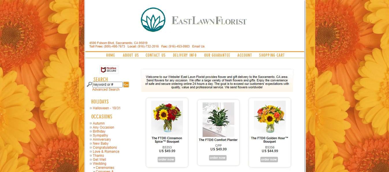 East Lawn Florist's Homepage