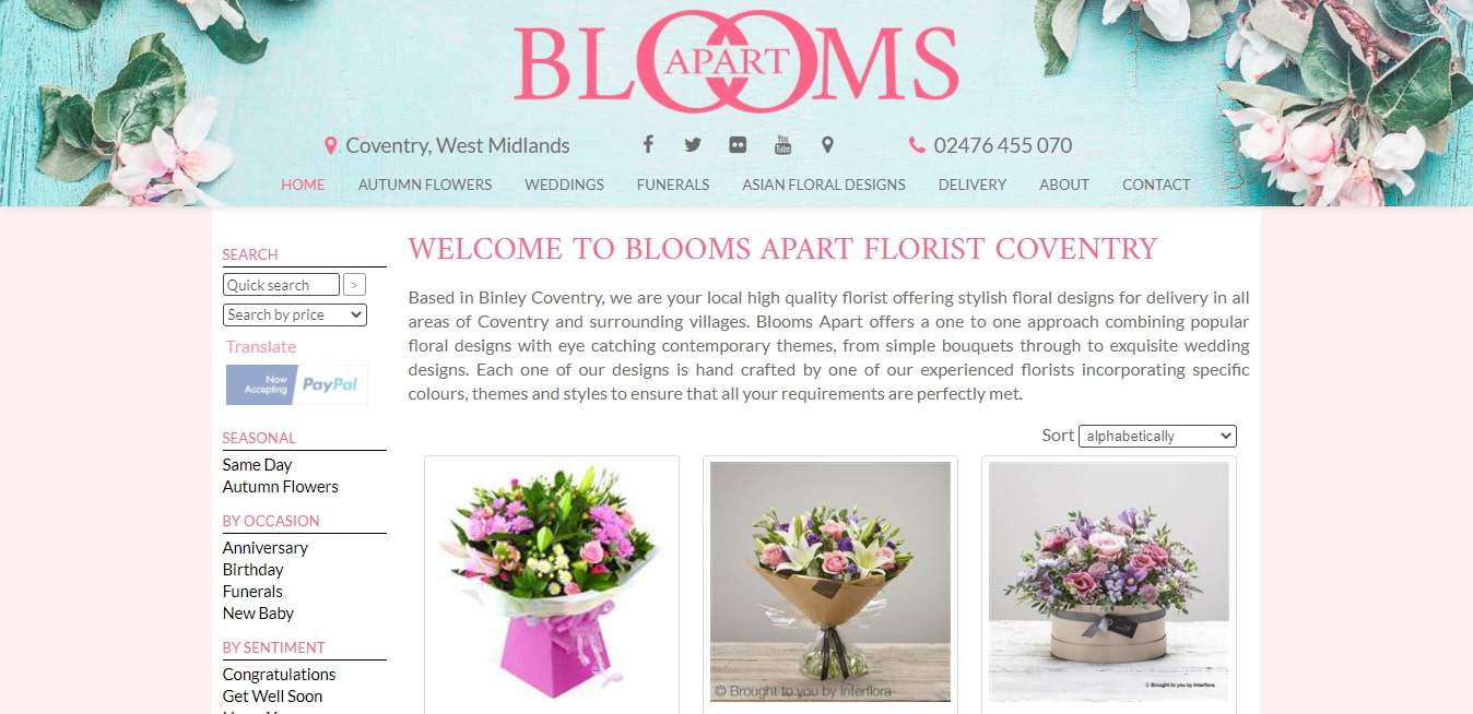 Blooms Apart's Homepage