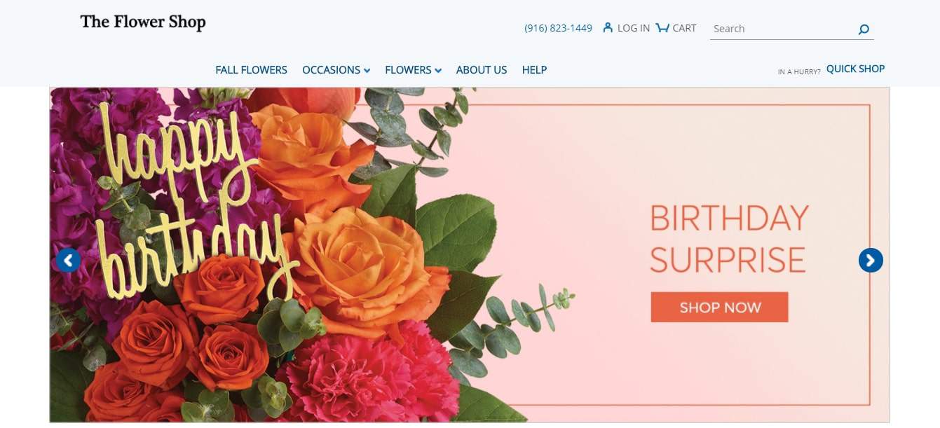 The Flower Shop's Homepage