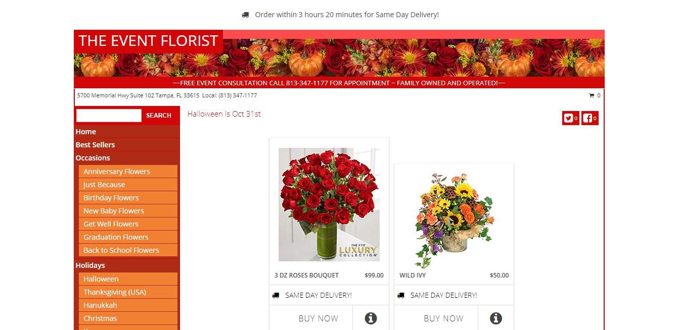 The Event Florist's Homepage