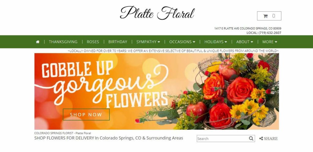 Platte Floral's Homepage