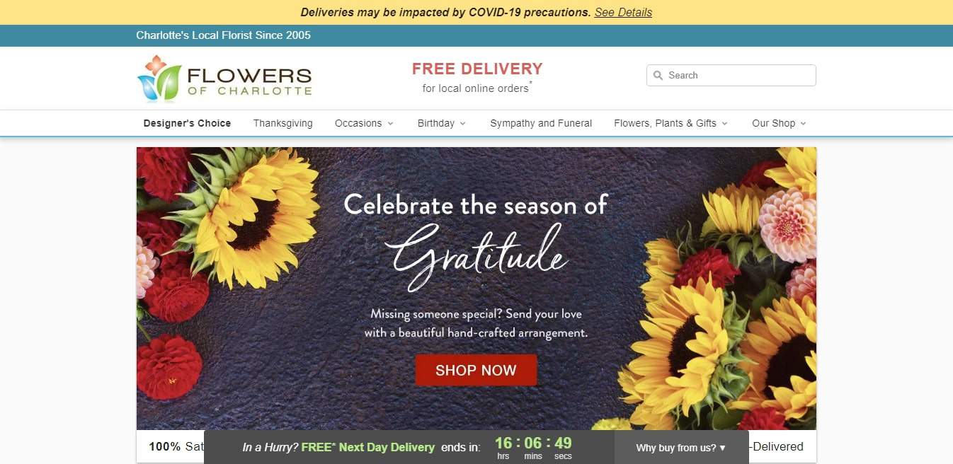 Flowers of Charlotte's Homepage