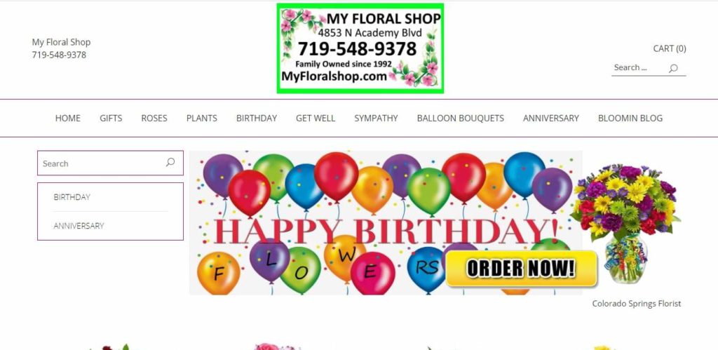 My Floral Shop's Homepage