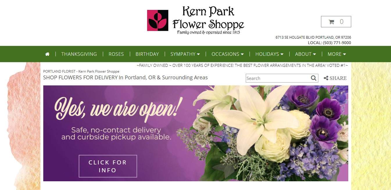 Kern Park Flower Shoppe's Homepage