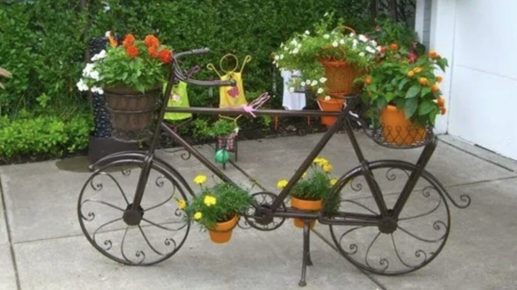 Repurpose junk into planters